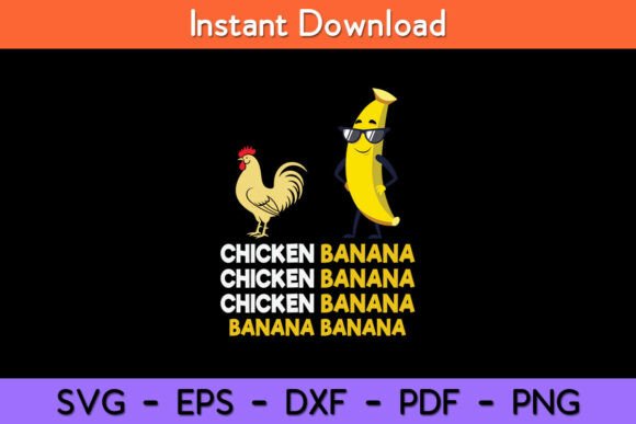 Chicken Banana Dance Funny Svg Design Review