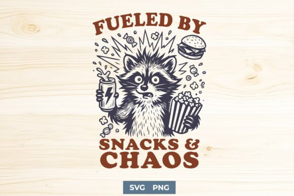 Review: Fueled by Snacks and Chaos Funny SVG PNG