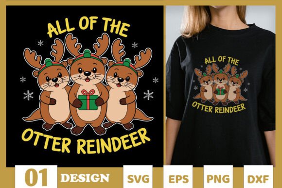 Reviewing the All of the Otter Reindeer SVG for Embroidery