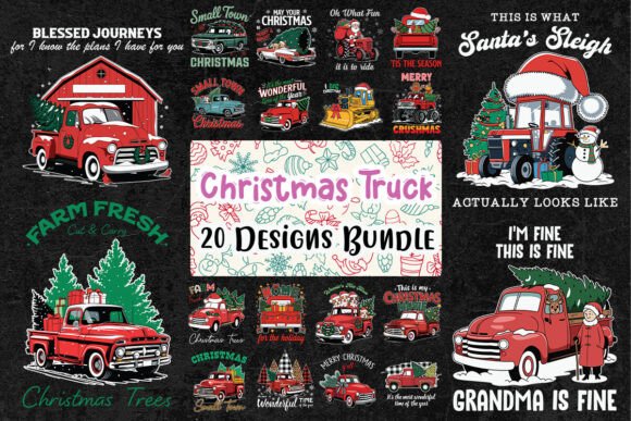 Reviewing the Christmas Truck SVG Bundle for Embroidery